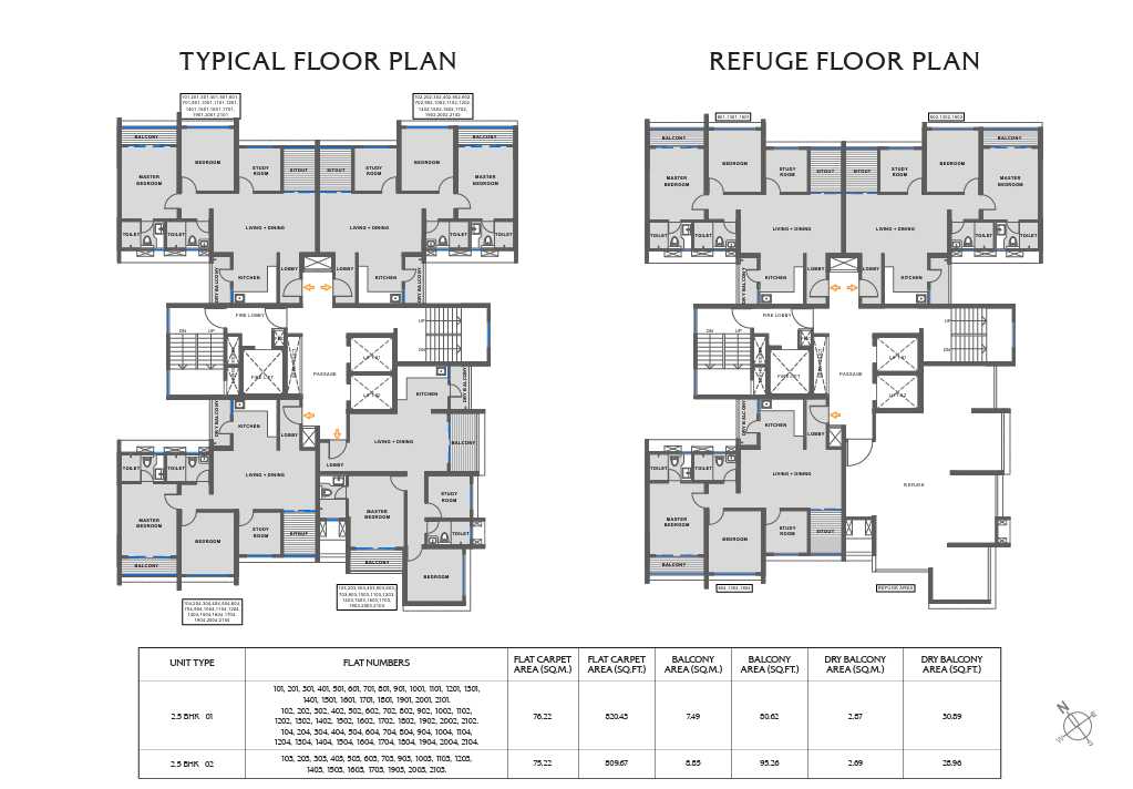 Vyana 2 BHK Floor Plan