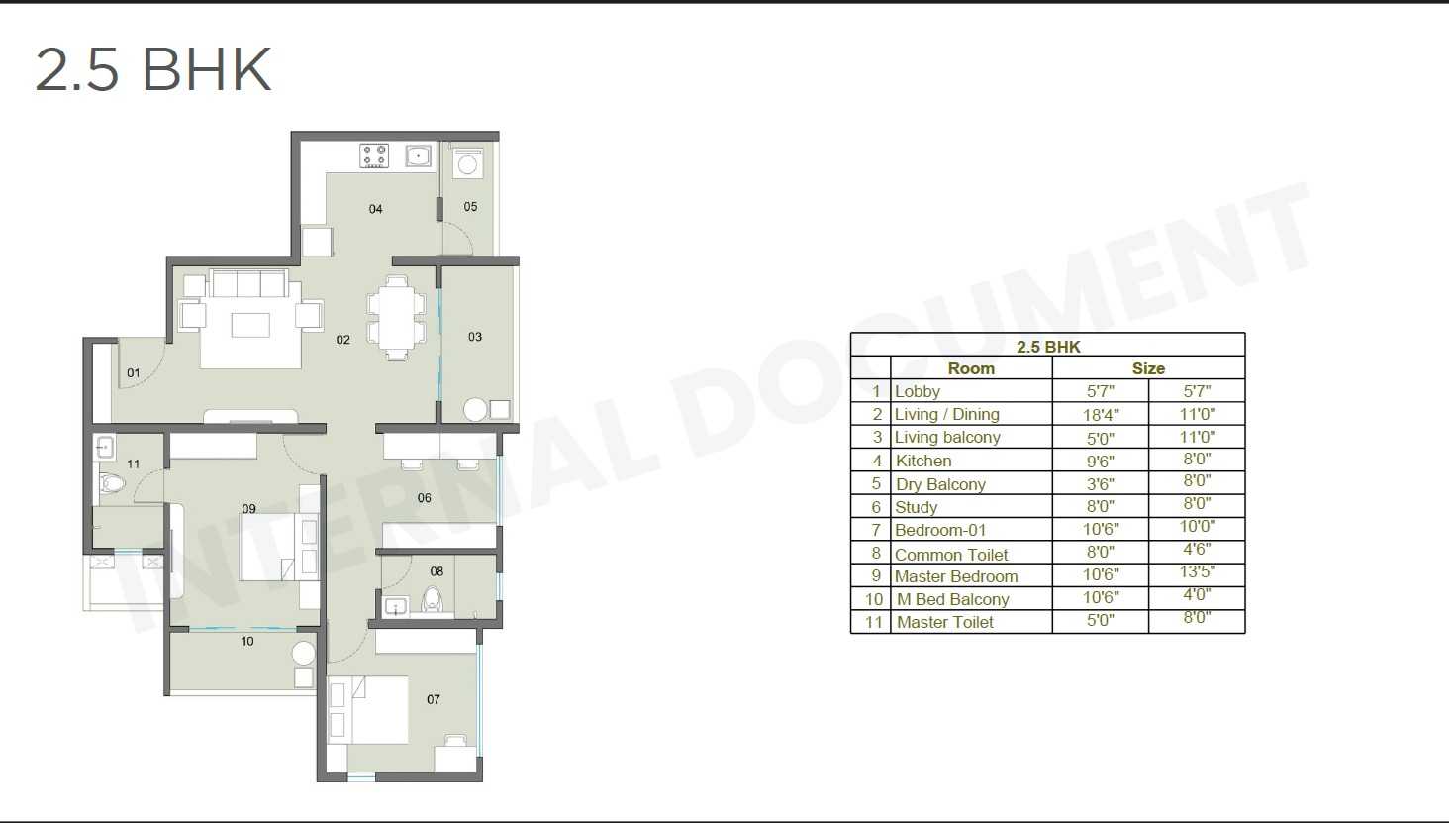 Vyana 3 BHK Floor Plan